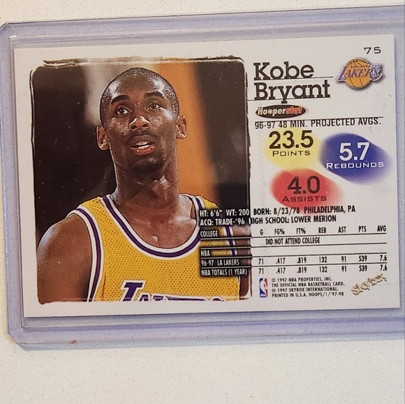 KOBE BRYANT BASKETBALL CARD - Picture 2 of 2